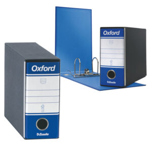 Registratore Oxford G81 – dorso 8 cm – memorandum 23×18 cm – blu – Esselte