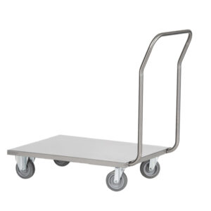 Carrello da lavoro – con pianale – 60 x 90 x 97cm – acciaio inox AISI 304 – grigio – Tecnotelai