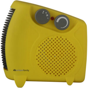 Termoventilatore Hotty Plus – orizzontale/verticale – 2000 W – 14,5 x 11 x 25 cm – giallo – Melchioni