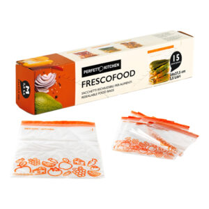 Buste per alimenti FrescoFood – medium – 24 x 27,5 cm – Perfetto – conf. 15  pezzi