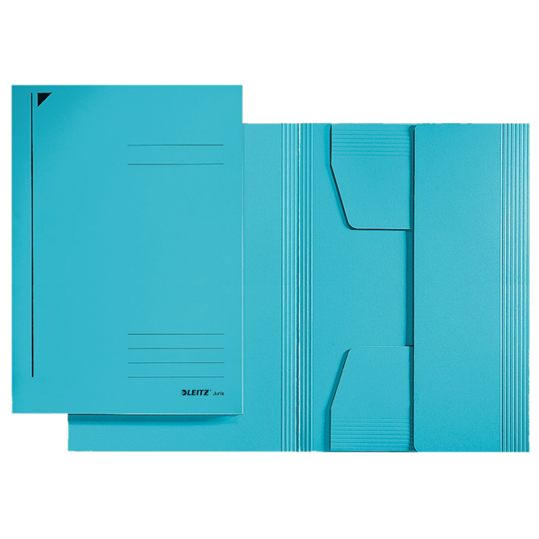 Cartellina 3 lembi – 430 gr – 24,3 x 34 cm – azzurro – Leitz – conf. 25 pezzi