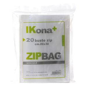 20 sacchetti zip 30x45cm in plastica cwr