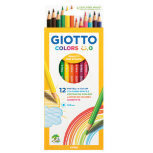 Pastelli colorati Colors 3.0 – diametro mina 3 mm – Giotto – astuccio 12 pezzi