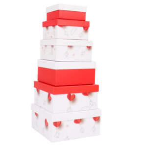 Set scatole regalo – dimensioni assortite – fantasia Charmed – conf. 6 pezzi
