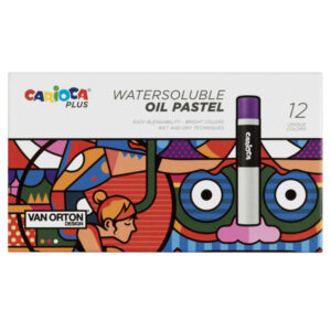 Pastello a olio – lunghezza 60 mm – colori assortiti – Carioca Plus – conf. 12 pezzi