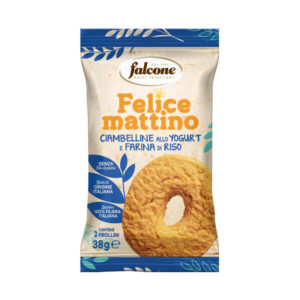 Biscotti ciambellina – allo yogurt e farina di riso – monoporzione da 38 gr – Falcone