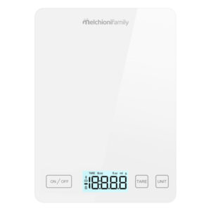 Bilancia da cucina Smarty – con connessione wi-fi – peso massimo 5 kg –  bianco – Melchioni