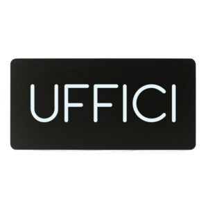 Pittogramma adesivo – Uffici – 32,5 x 16 cm – PVC – nero/bianco – Stilcasa