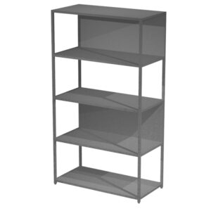 Libreria 5 ripiani Modular – 90 x 44 x 161 cm – struttura metal antracite – antracite – Artexport