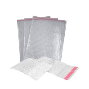 Busta trasparente – a bolle d’aria – con chiusura adesiva – 25 x 35 cm – Polyedra – conf. 100 pezzi