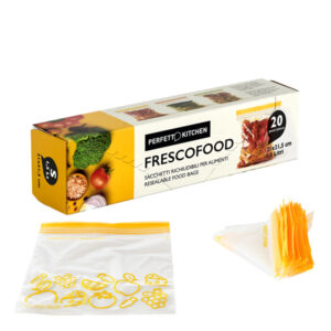 Buste per alimenti FrescoFood – small – 21 x 21,5 cm – Perfetto – conf. 20 pezzi