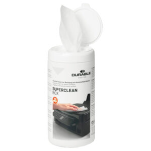 Salvietta detergente per superfici in plastica SUPERCLEAN BOX – Durable – conf. 100 pezzi
