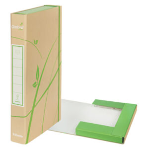 Cartella progetti con elastico Oxford Green – 22 x 30 cm – dorso 40 mm – avana – Esselte