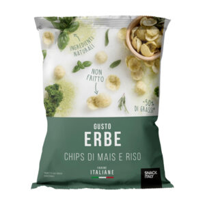 Chips di mais e riso alle erbe mediterranee – 70 gr – Snack Italy