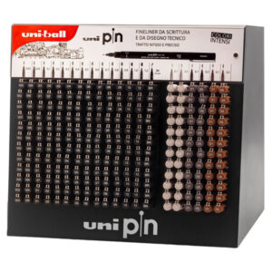 Fineliner Uni Pin – colori assortiti – Uni Mitsubishi – expo 240 pezzi