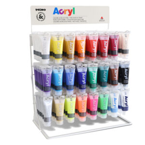 Tempera acrilica Acryl – 75ml – colori assortiti – Primo – expo 144 pezzi