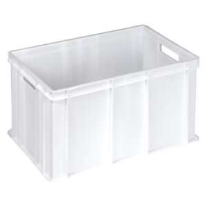 Cassa alimentare Europa – 60 x 40 x 32 cm – 64 L – HDPE – neutro – Mobil Plastic