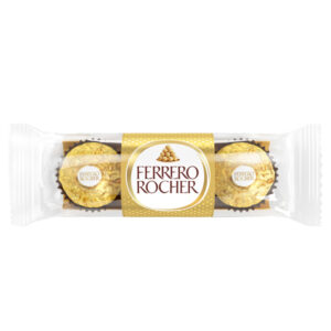 Praline Rocher – gusto cioccolato/nocciola – Ferrero – conf. 3 pezzi