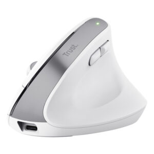 Mouse Ergonomico Bayo+ wireless – bianco – Trust